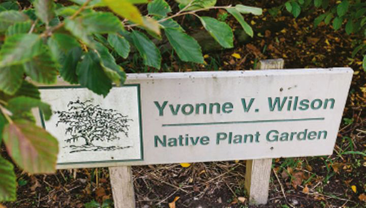 Yvonne Wilson garden sign